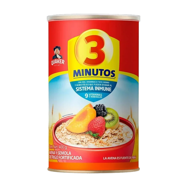 AVENA 3 MINUTOS QUAKER BOTE 36/400 GR