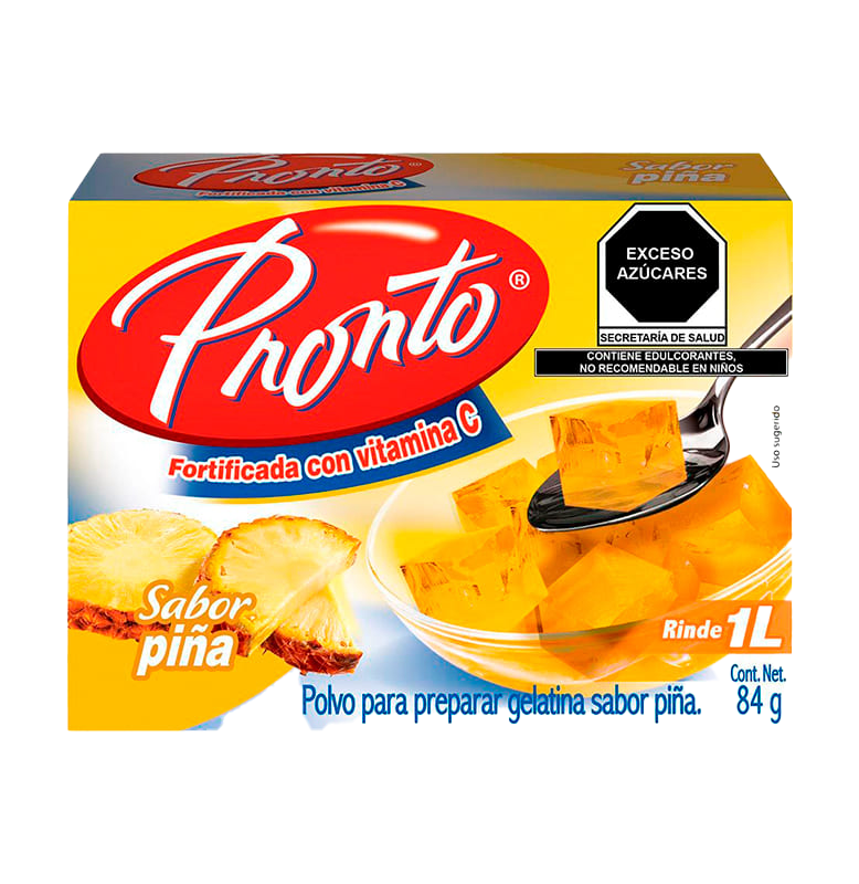 GELATINA PRONTO PIÑA 24/84 GR
