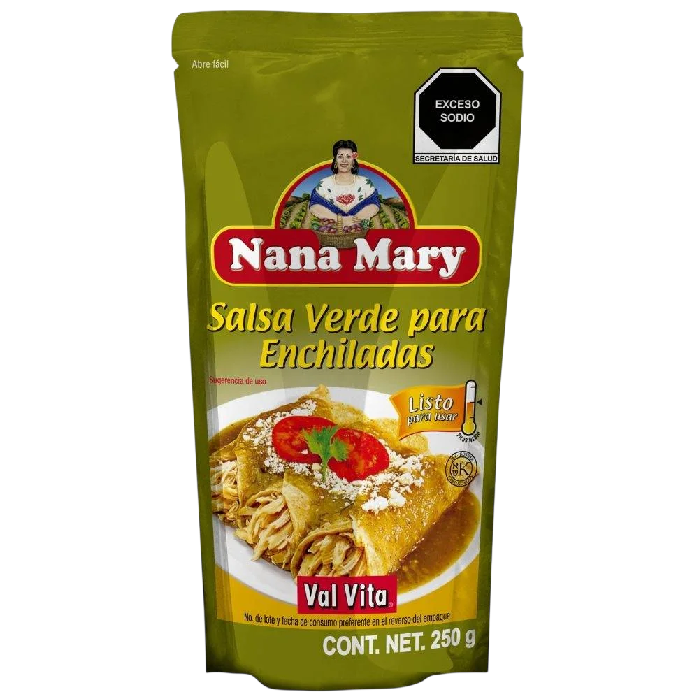 SALSA PARA ENCHILADAS VERDES NANA MARY 24/250GR