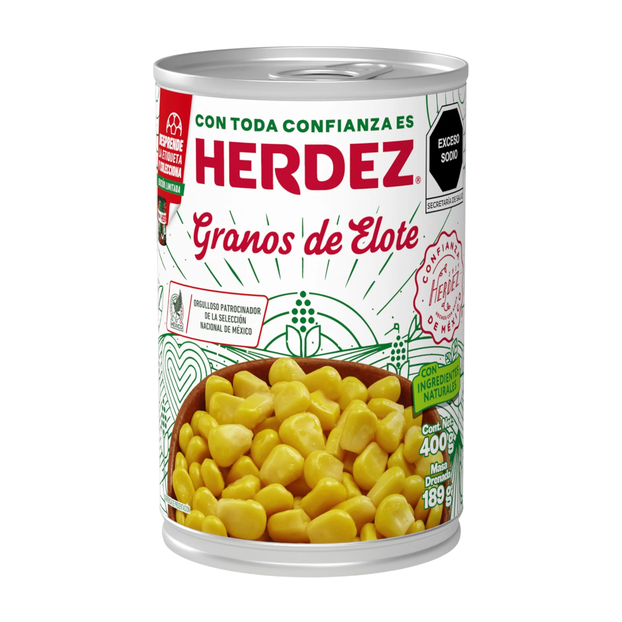 GRANOS DE ELOTE HERDEZ 24/400 GR