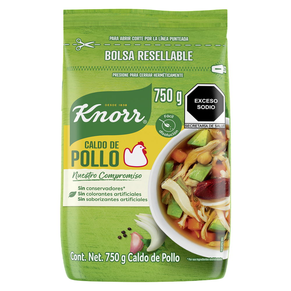 CONSOME CALDO DE POLLO KNORR SUIZA 12/750 GR