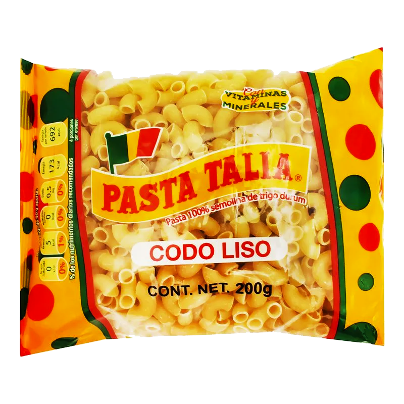 PASTA CODO LISO TALIA 36/200 GRS