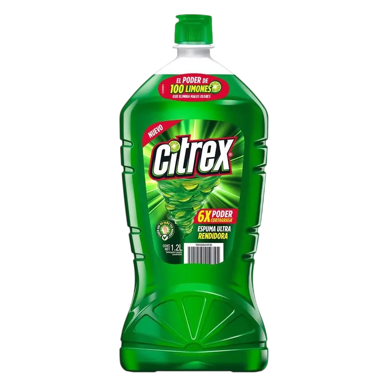 DETERGENTE LIQ. LAVATRASTRES CITREX LIMON  12/740 ML