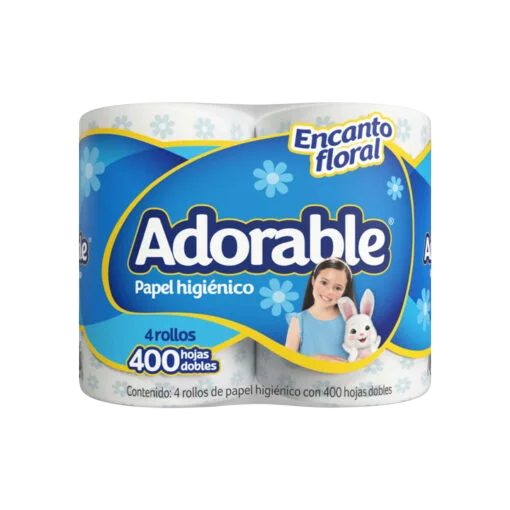 PAPEL HIGIENICO ADORABLE 400 20/4PZ