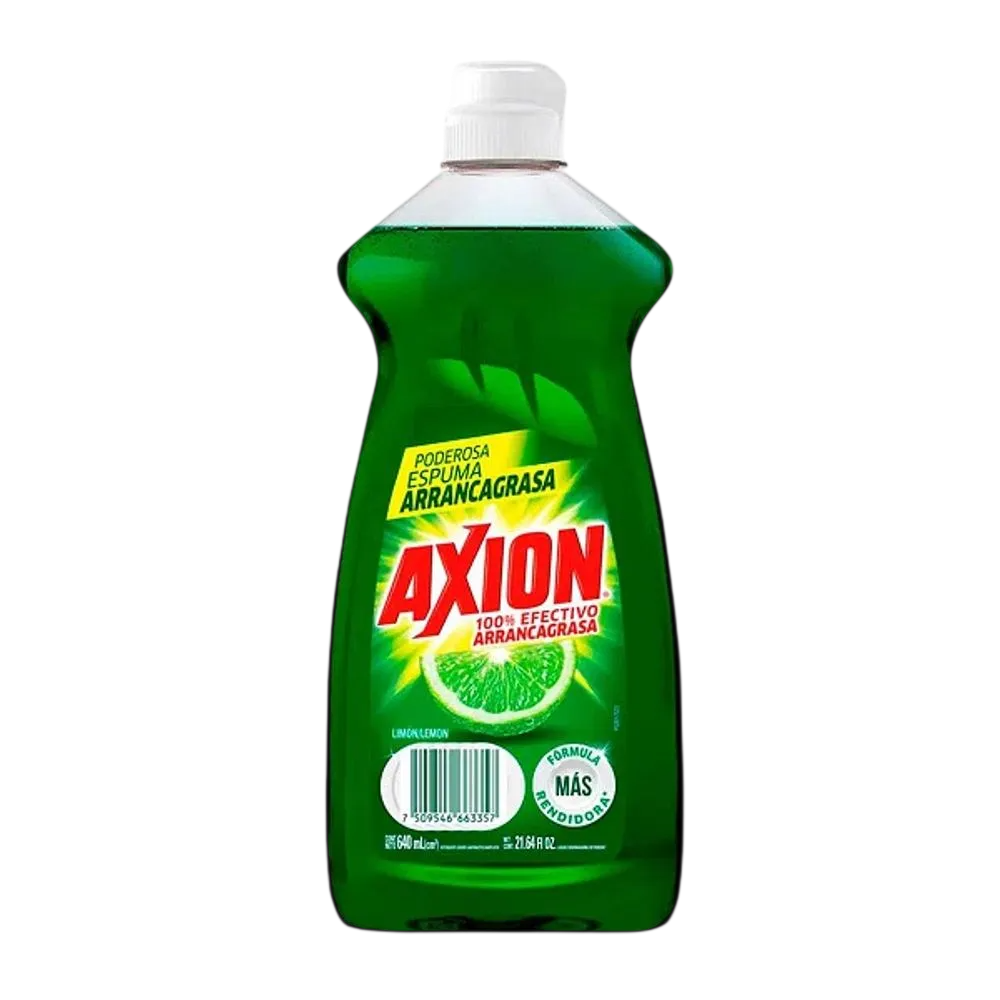DETERGENTE LIQ LAVATRASTES AXION LIMON 12/640 ML
