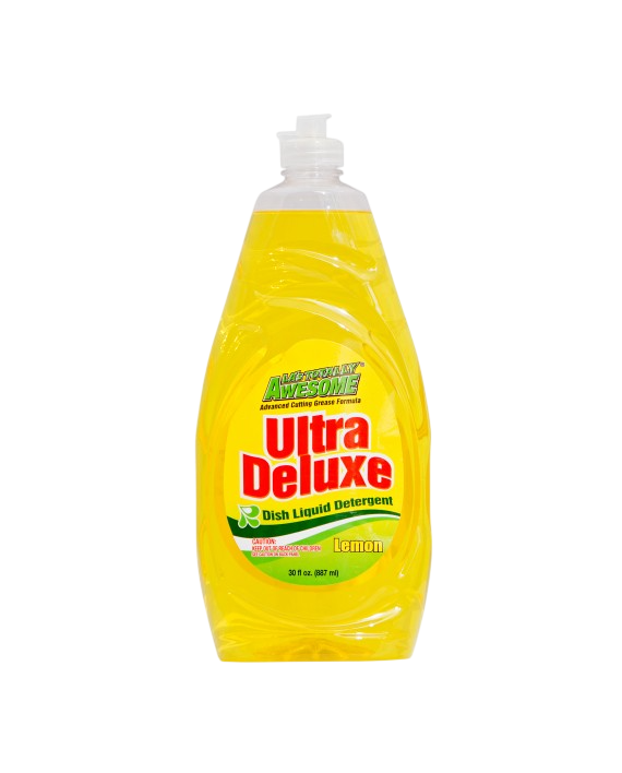 JABON LIQ PARA TRASTES ULTRA DELUXE LEMON AWESOME 12/30 OZ