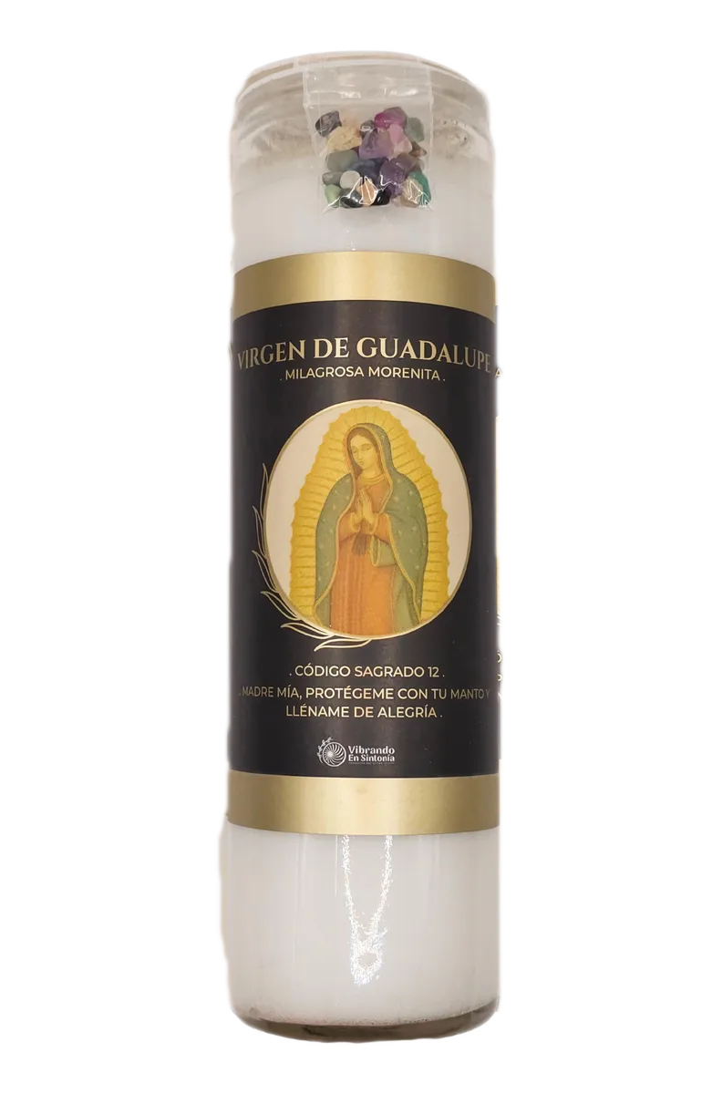 VELADORA COMERCIAL VIRGEN GUADALUPE 12/1PZ