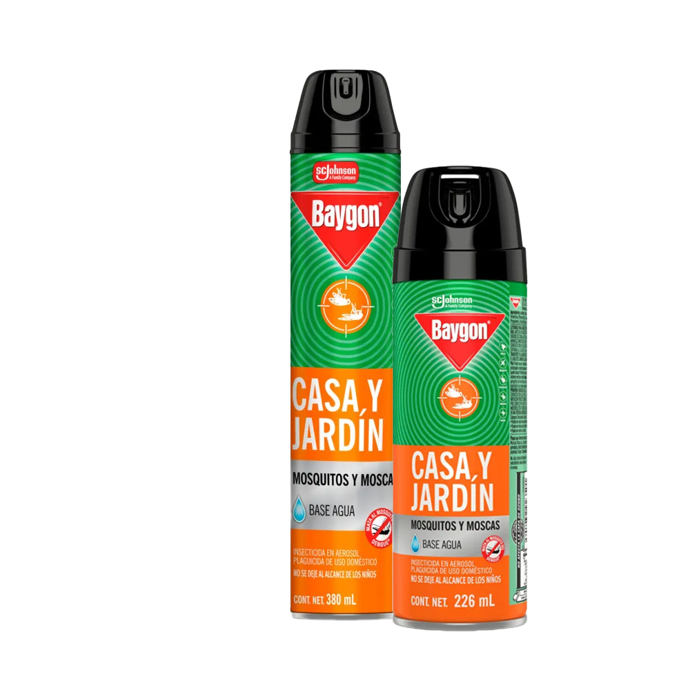 INSECTICIDA DUO BAYGON CASA Y JARDIN 6/380+226 ML
