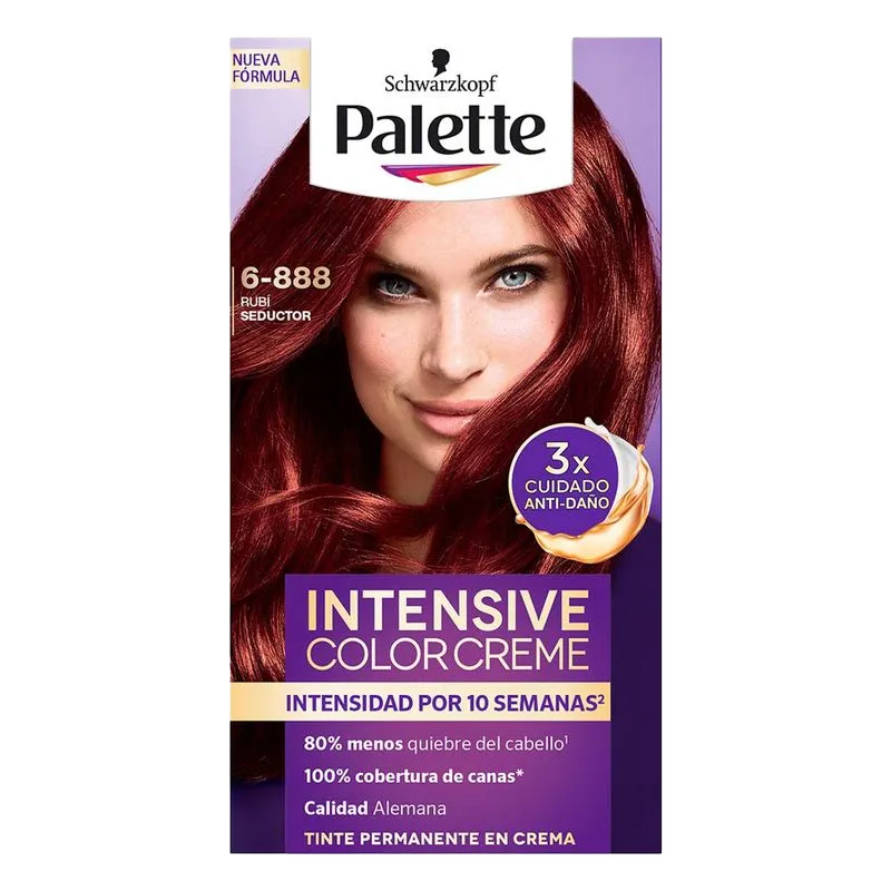 TINTE P/CABELLO PALETTE COLOR CREME RUBI SEDUCTOR 6-888 12/1PZ
