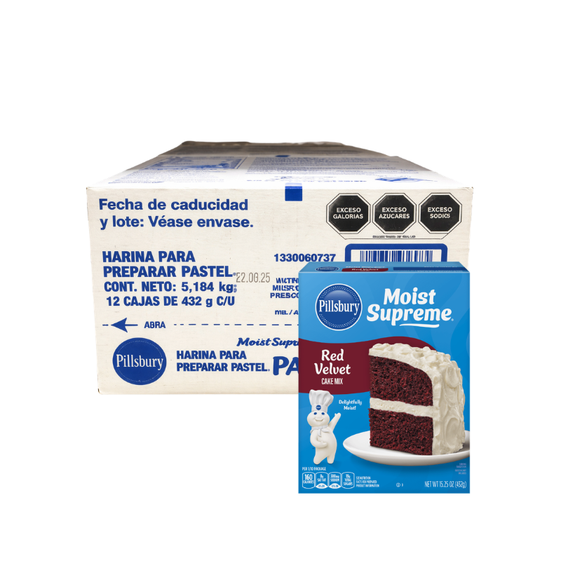 HARINA P/PASTEL PILLSBURY RED VELVET 12/15.25 OZ