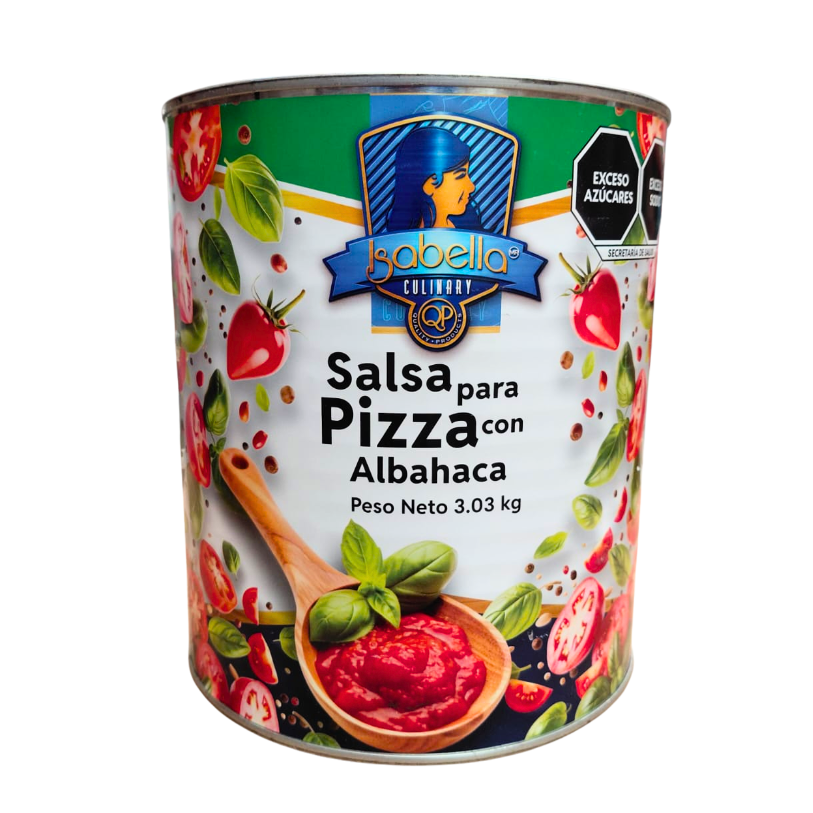SALSA P/PIZZA CON BASIL ISABELLA 1/1 GL