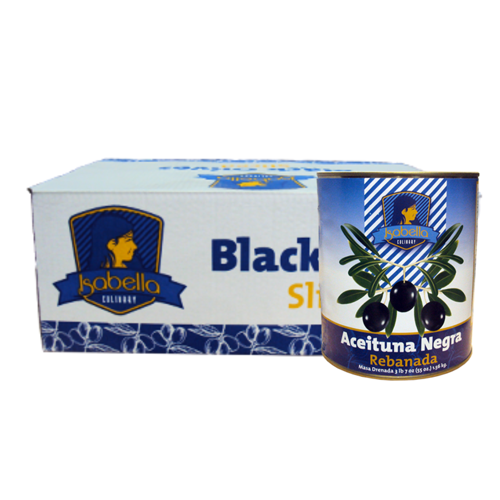 ACEITUNA NEGRA REBANADA ISABELLA 6/1 GL