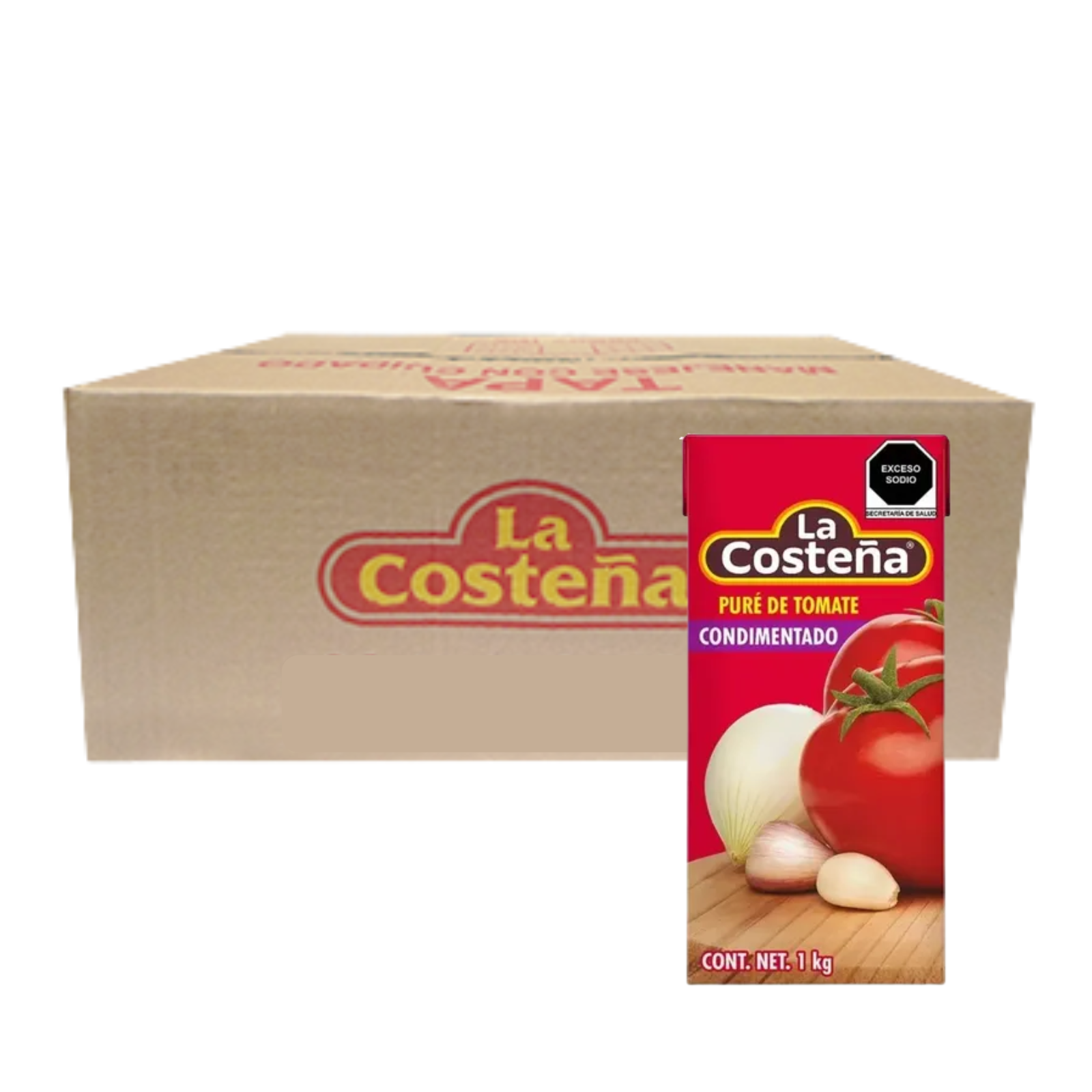 PURE DE TOMATE CONDIMENTADO LA COSTEÑA 12/1 LT