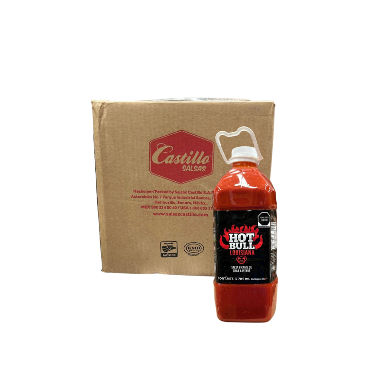 SALSA HOT BULL LOUISIANA CASTILLO 4/3.785ML
