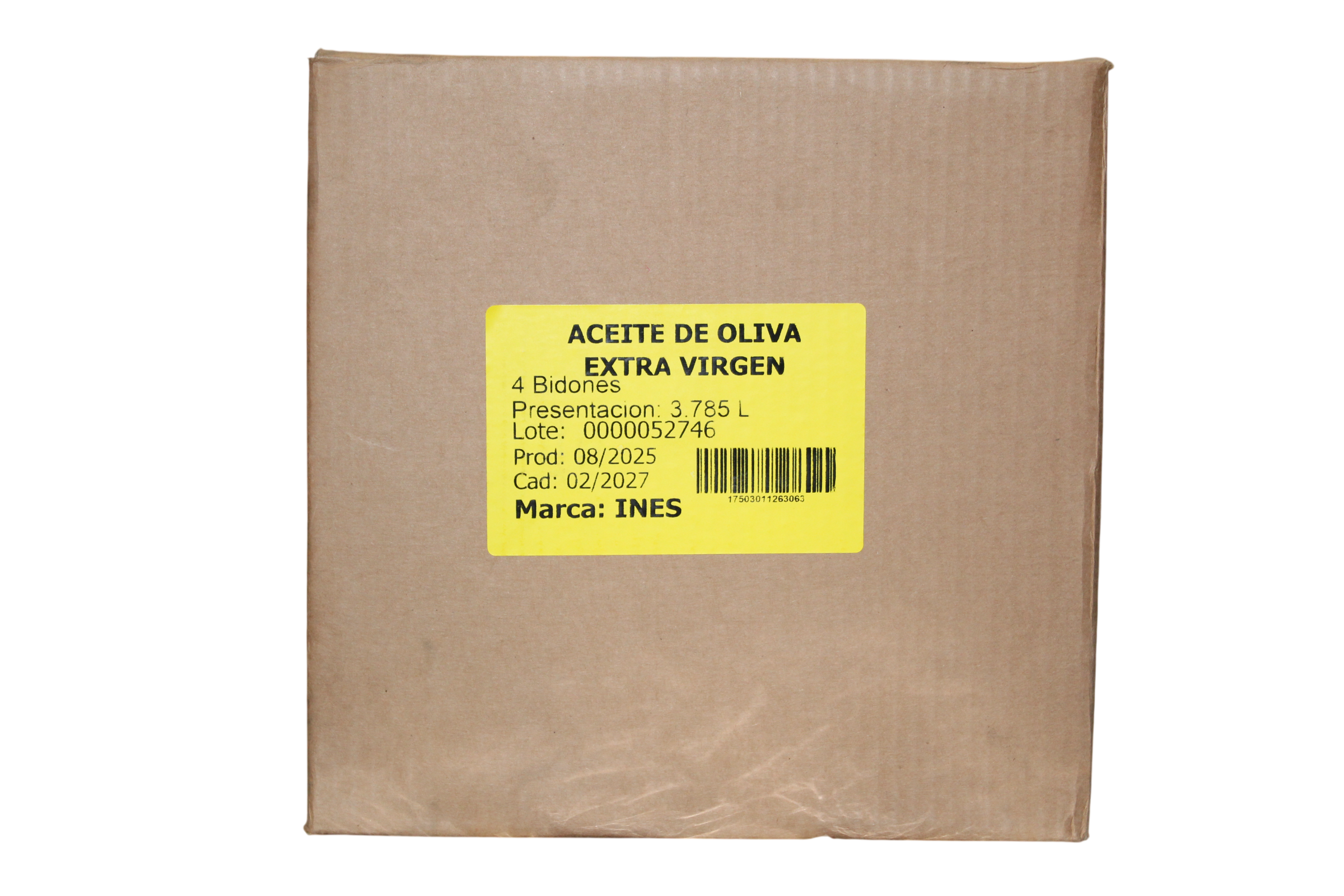 ACEITE OLIVA EXTRA VIRGEN INES BIDON 4/3.78 LTS