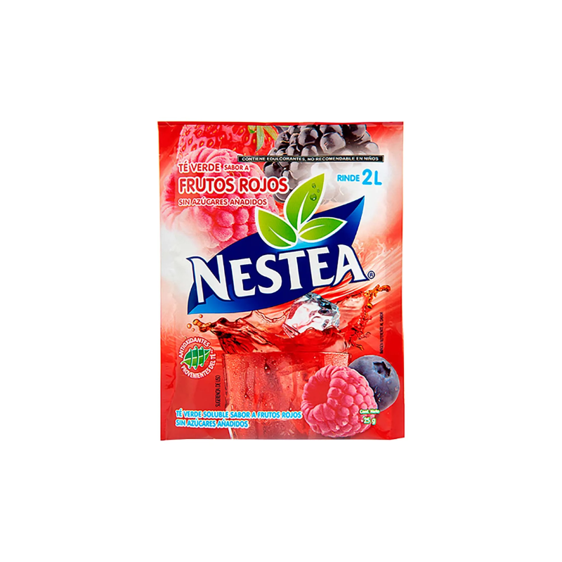 TE VERDE FRUTOS ROJOS NESTEA 25 GRS EXH 9/10 PZAS