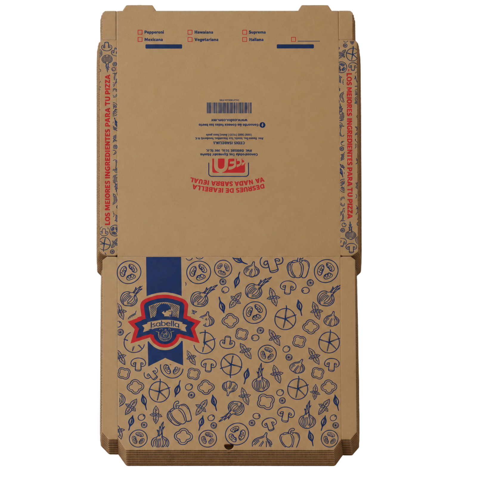 CAJA P/PIZZA KRAFT ISABELLA NO. 28 25 PZ