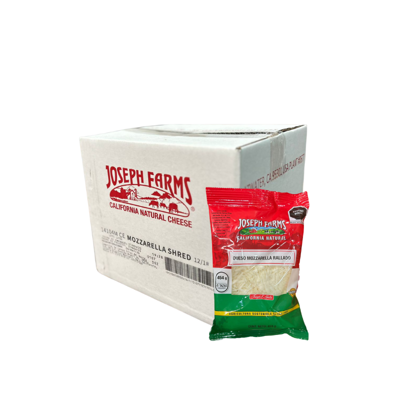 QUESO MOZZARELLA RALLADO JOSEPH FARMS 12/1 LB