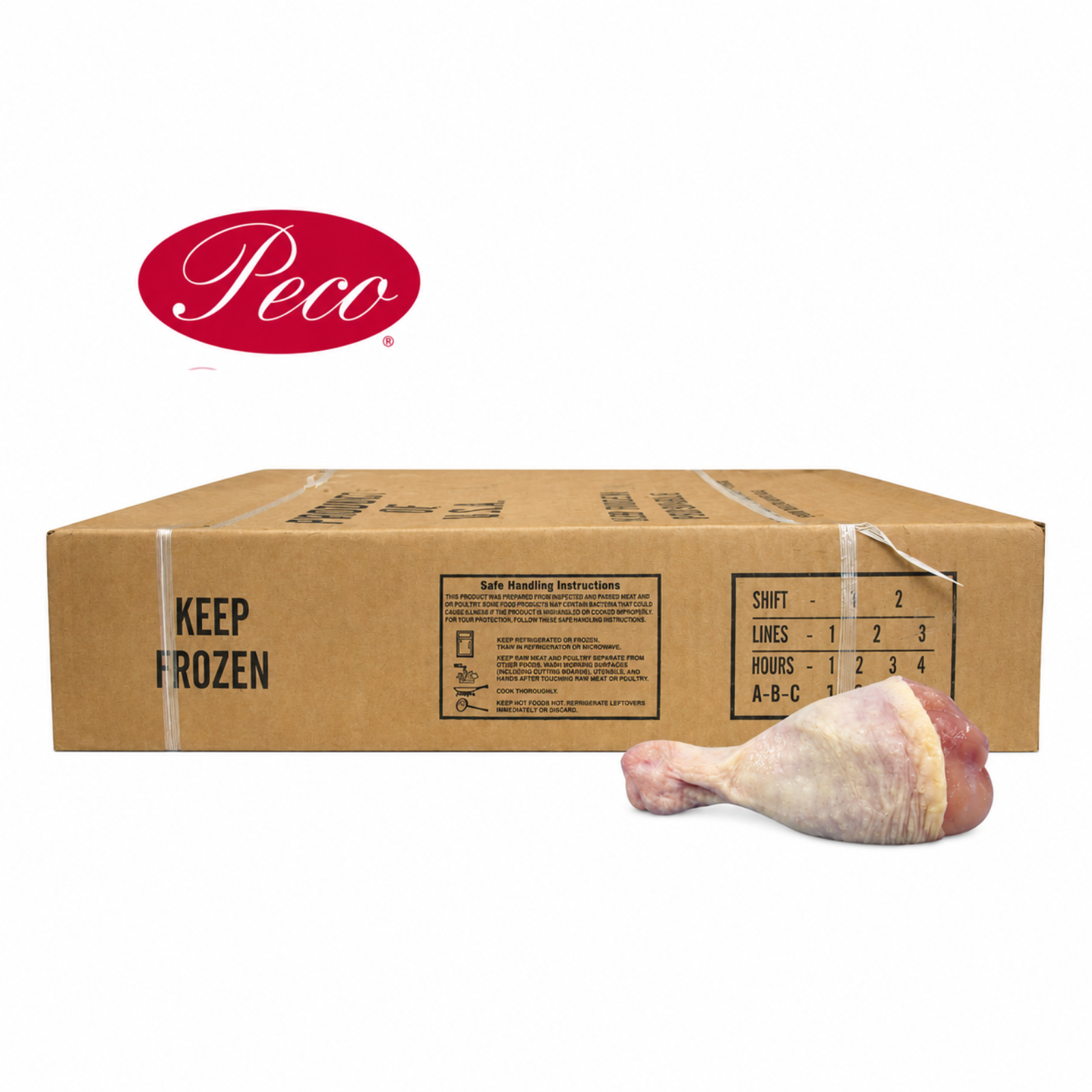 PIERNA DE POLLO CORTA PECO 40 LB CONGELADO