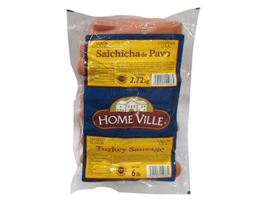 SALCHICHA DE PAVO HOMEVILLE 4/2.72 KG