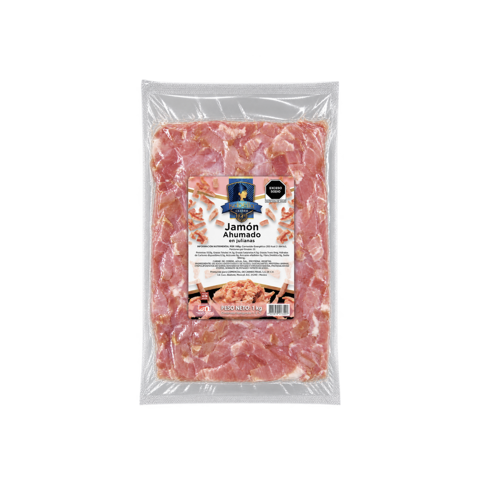 JAMON DE PUERCO AHUMADO EN JULIANAS ISABELLA 12/1KG