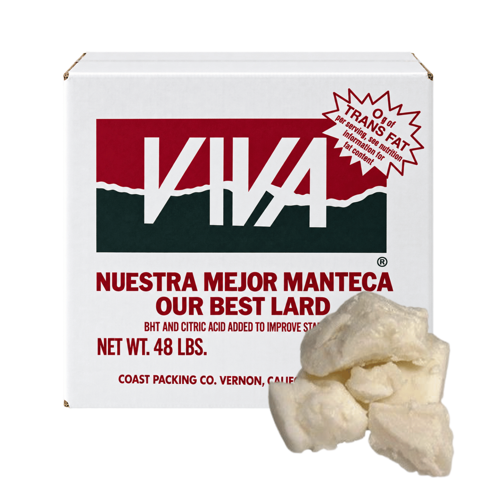 MANTECA DE PUERCO VIVA 48 LB.