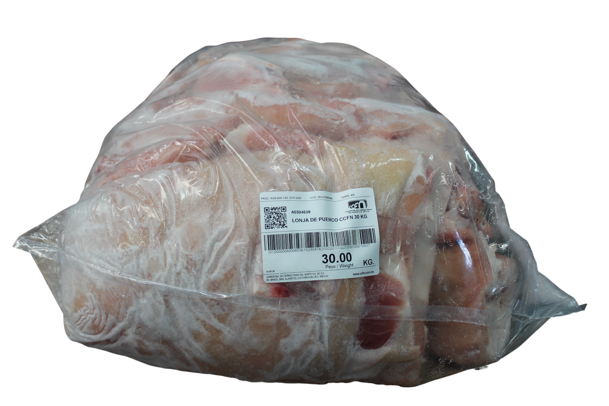 LONJA DE PUERCO AMERICANA CCFN 30 KG