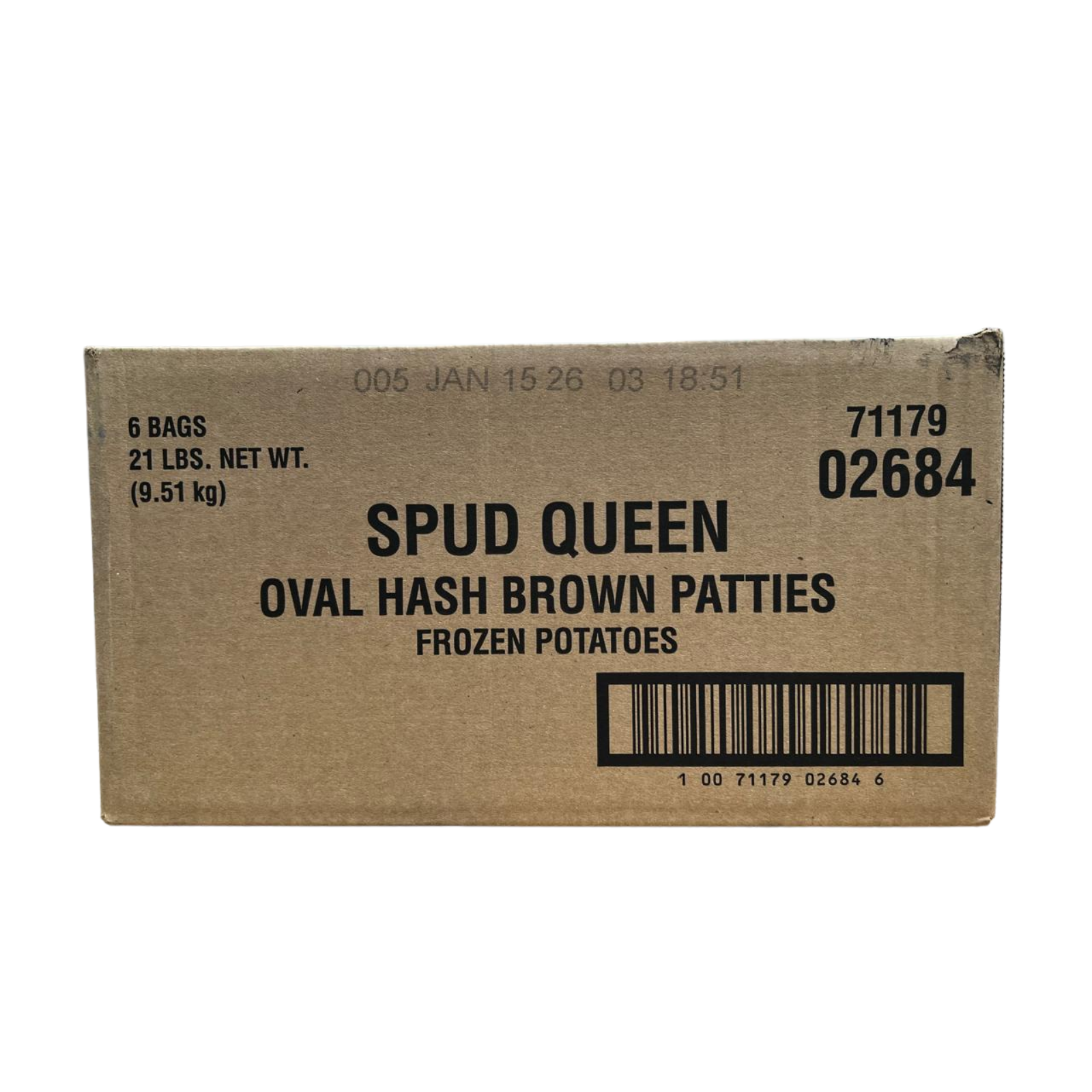 PAPAS CONGELADAS HASH BROWN SPUD QUEEN 6/3.5LB