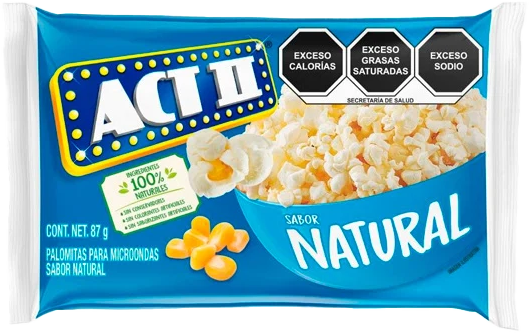 PALOMITAS NATURAL ACT II 84/80 GR.