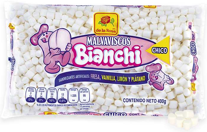 BOMBON MINIATURA BLANCO DE LA ROSA 15/400 GR