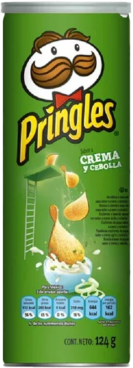 PRINGLES CREMA Y CEBOLLA 14/124GR