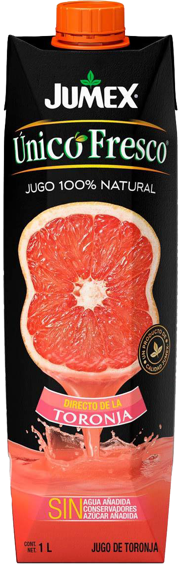 JUGO UNICO FRESCO JUMEX 12/1 LT TORONJA