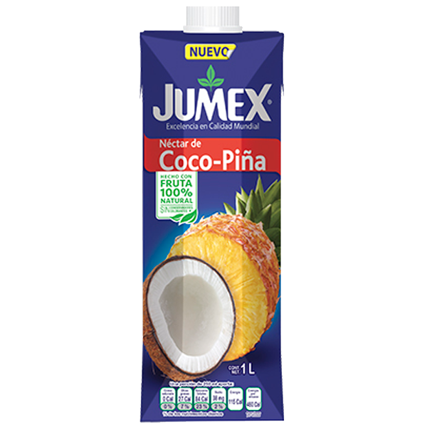 BEBIDA TETRA JUMEX 12/1LT COCO-PIÑA