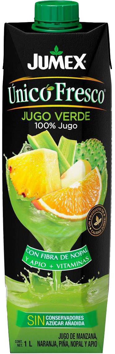 JUGO UNICO FRESCO JUMEX 12/1 LT VERDE