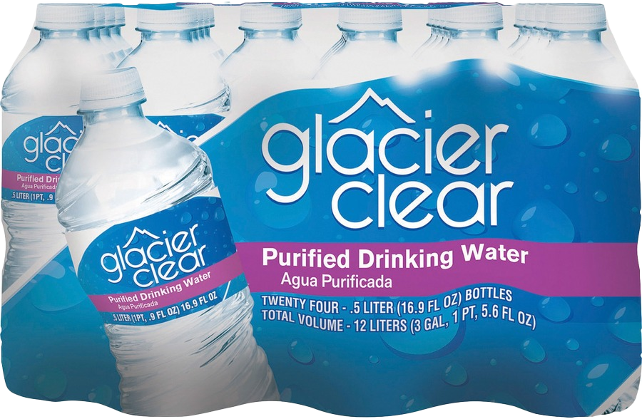 AGUA GLACIER CLEAR CAJA 24/500 ML