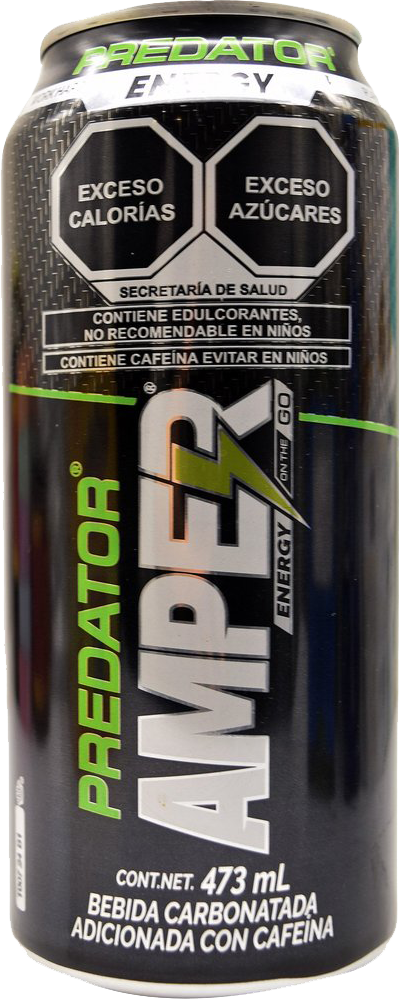 BEBIDA ENERGIZANTE AMPER PREDATOR 12/473 ML