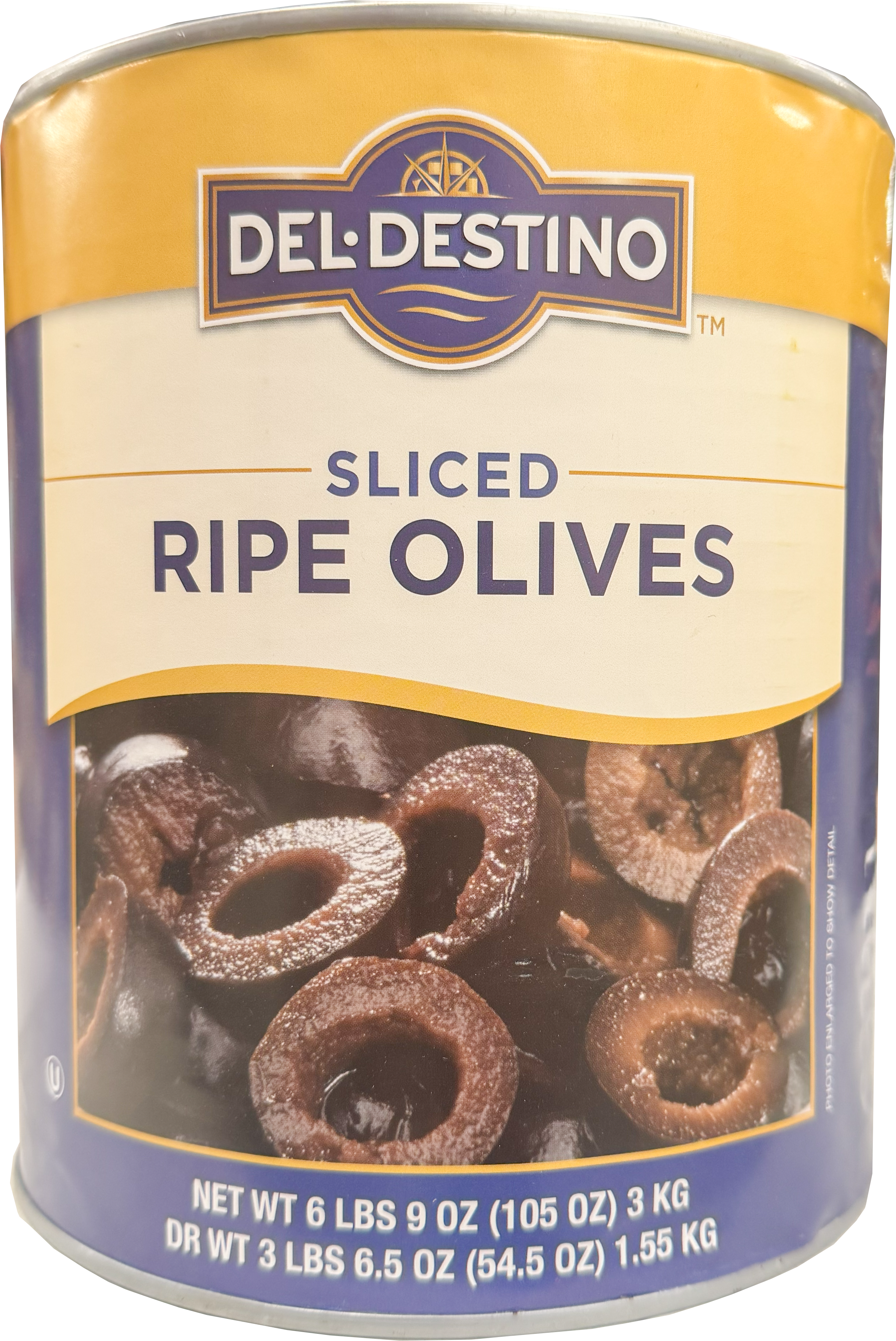 ACEITUNA NEGRA REBANADA DEL DESTINO 6/1 GL.