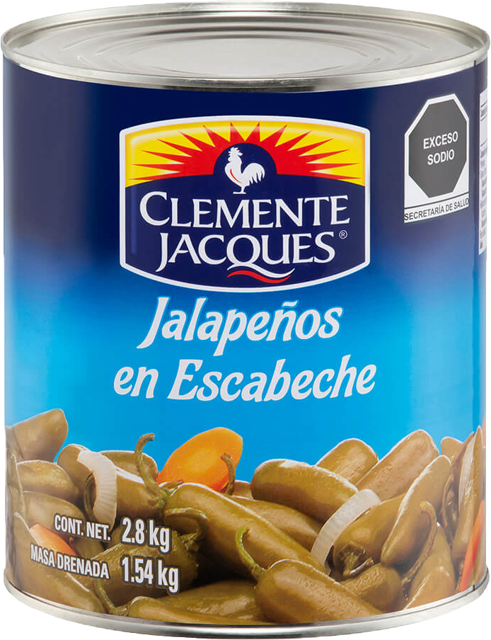 CHILE JALAPEÑO ENTERO CLEMENTE JACQUES 6/2800 GRS