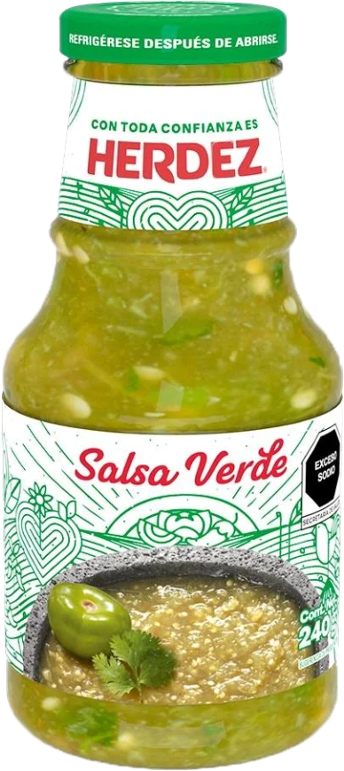 SALSA VERDE HERDEZ 12/240 GR