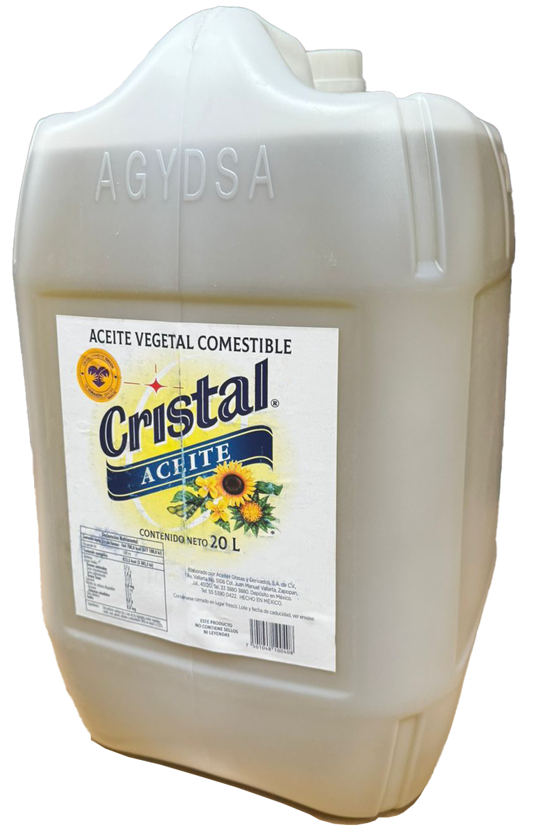 ACEITE VEGETAL CRISTAL 1/20 LTS PZ