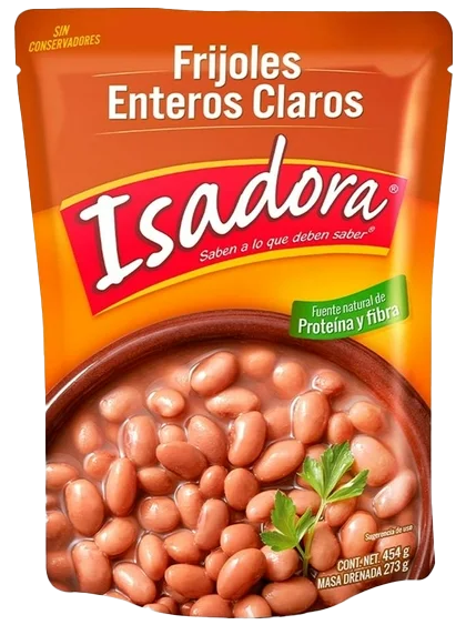FRIJOLES ENTEROS CLAROS ISADORA 12/454 GR
