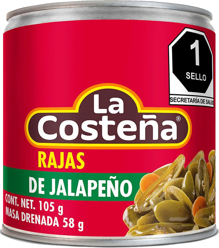 CHILE JALAPEÑO RAJAS LA COSTEÑA 40/105 GR