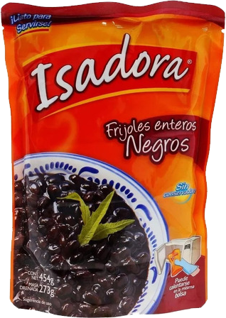 FRIJOLES ENTEROS NEGROS ISADORA 12/454 GR