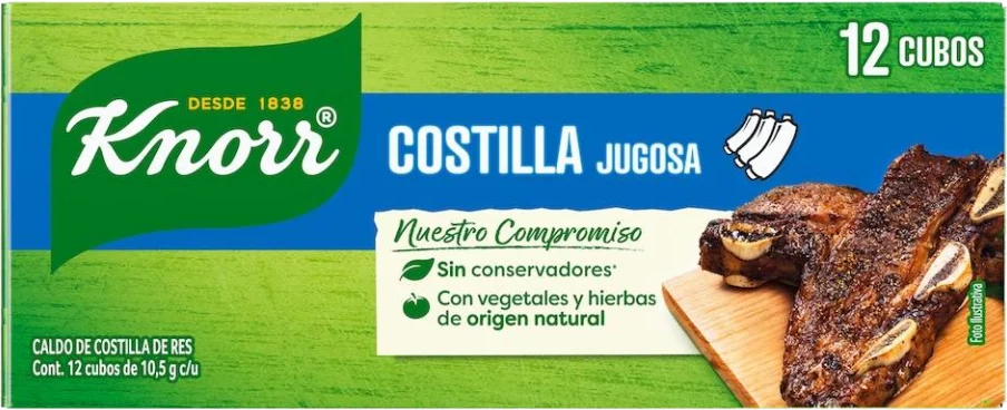 CONSOME CALDO DE COSTILLA DE RES KNORR 36/12 PZ