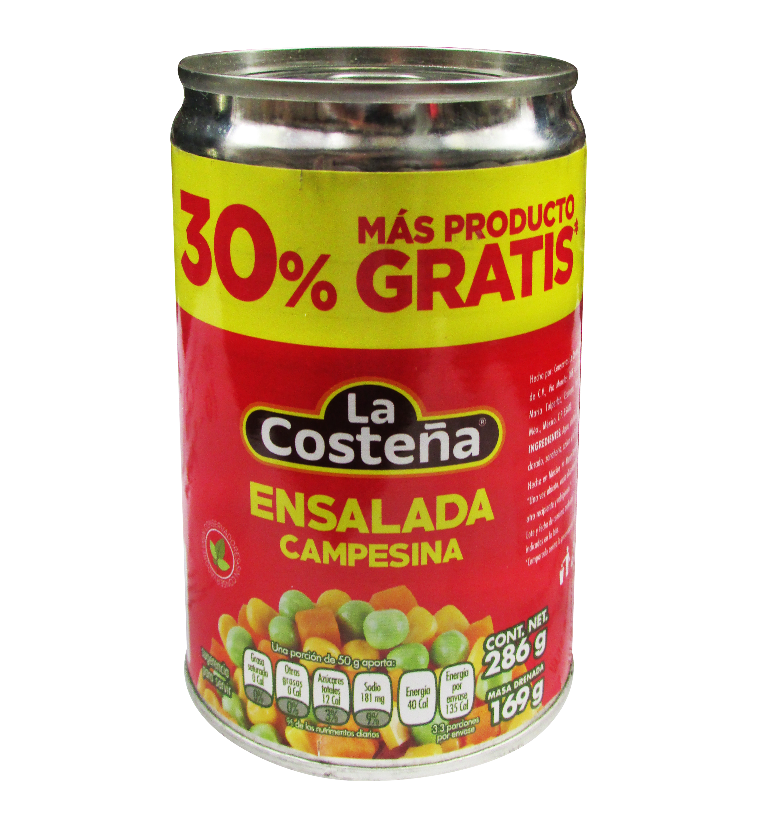 ENSALADA DE VERDURAS CAMPESINA DE LA COSTEÑA 24/220 GR