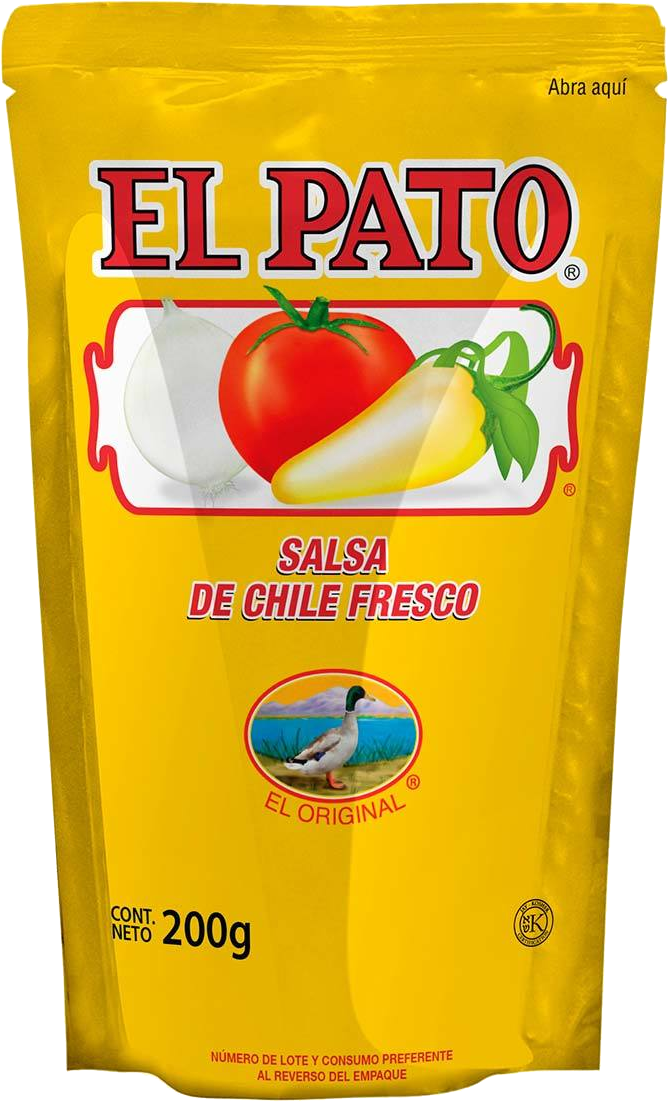 SALSA CHILE FRESCO EL PATO POUCH 48/200 GR