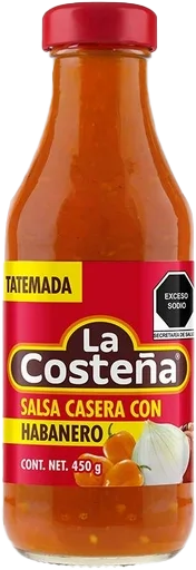 SALSA CASERA C/HABANERO LA COSTEÑA 12/475 GR