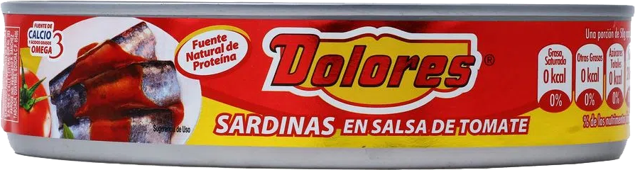 SARDINA EN SALSA DE TOMATE DOLORES 24/425 GR