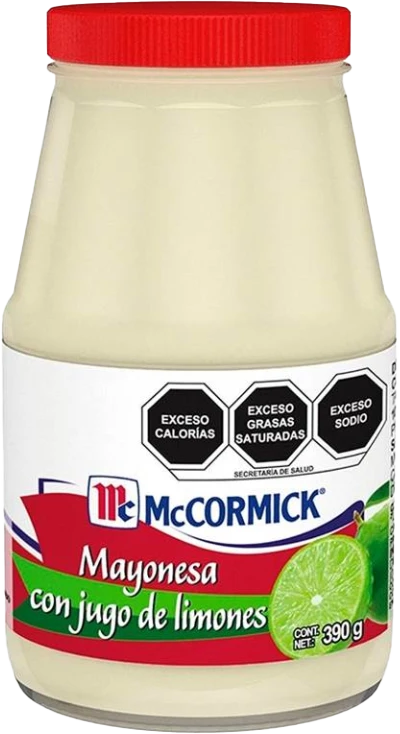 MAYONESA C/JUGO DE LIMON MCCORMICK 12/390 GR