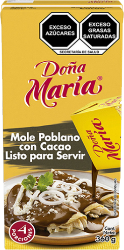 MOLE DOÑA MARIA POBLANO C/CHOCOLATE 21/360 GR